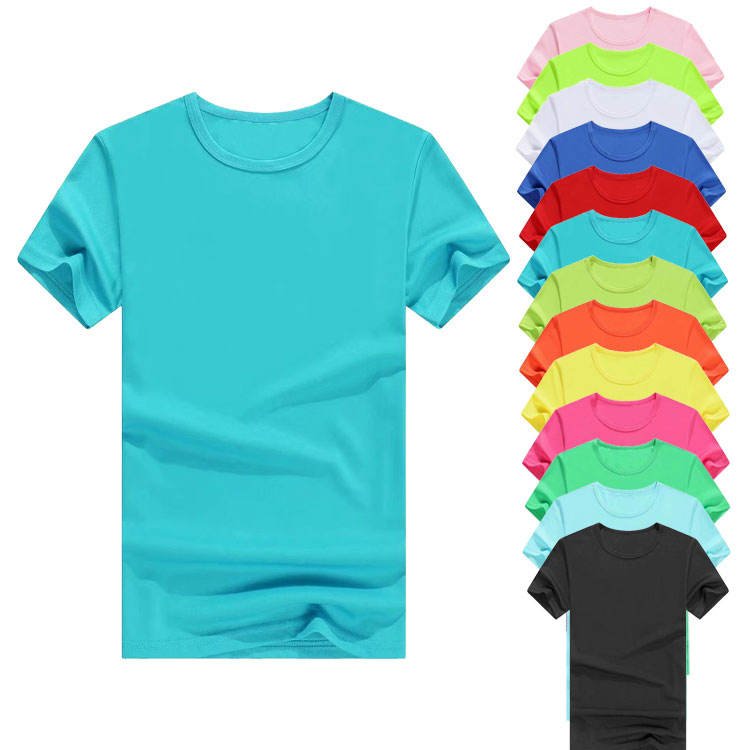 New Round Neck Waterproof T Shirts Custom Logo Short Sleeve Movement Standard Fit Dryfit Men's T-shirt