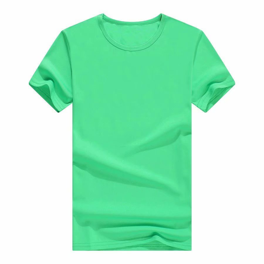 New Round Neck Waterproof T Shirts Custom Logo Short Sleeve Movement Standard Fit Dryfit Men's T-shirt