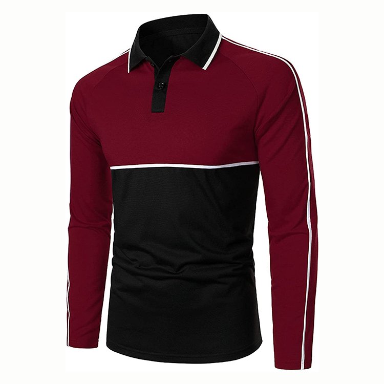 High-Demand Custom Designed Men's Slim Fit Organic Cotton Polo Shirt Fashionable Comfortable Long Sleeve Top Long Factory Direct
