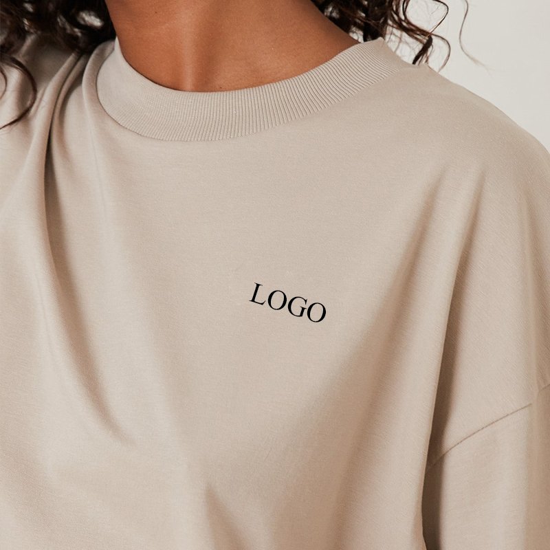 F230371 Clothing Manufacturers Custom T-Shirt Logo Patch Women Oversized Tee Classic Causal Running Sports T-Shirt For Women