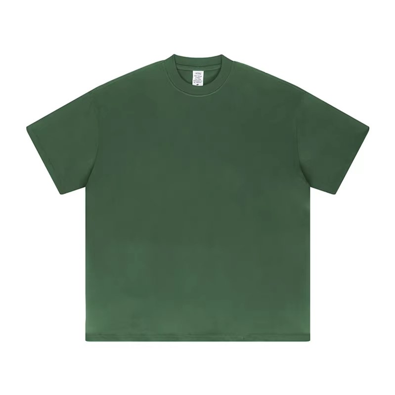 2024 Heavyweight Custom Printed Short Sleeve Solid Drop Shoulder Oversized Men's T-shirts
