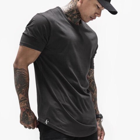 Wholesale news Custom Short Sleeve plain cotton Breathable Sport Running Fitness Men's T Shirt