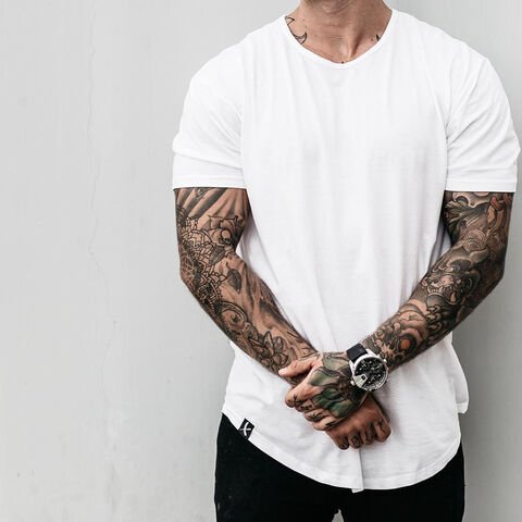 Wholesale news Custom Short Sleeve plain cotton Breathable Sport Running Fitness Men's T Shirt