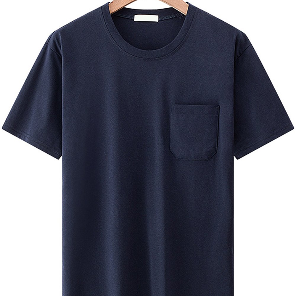 Customize Your Logo Homme 180Gsm T Shirt Multi Color Soft Blank Ringspun Cotton Tshirts With Pocket