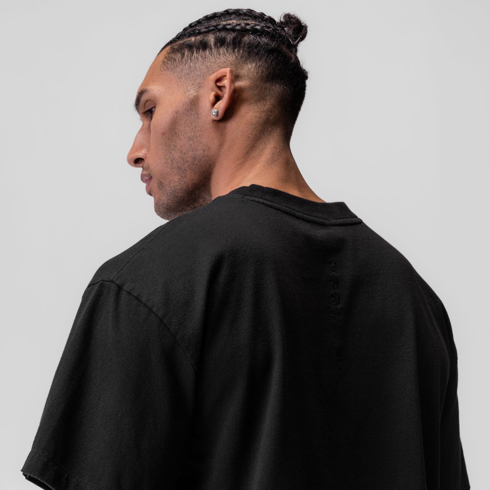 High quality blank 240 grams heavyweight short sleeve tshirt oversize loose drop shoulder men's t-shirt