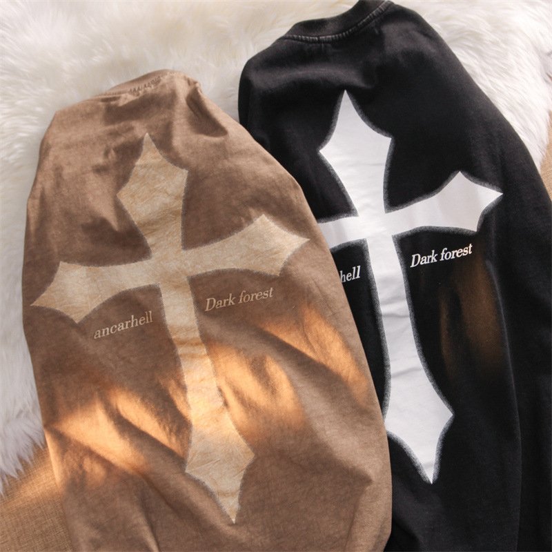 Wholesale Men Custom Logo Print T Shirt Streetwear 100% Cotton t Shirts Customize Oversized Printing Graphic Vintage t-Shirt