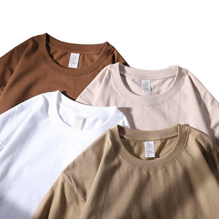 Wholesale custom High Quality plain white 100% cotton T Shirt Heavy Weight Oversized Luxury tshirt for men
