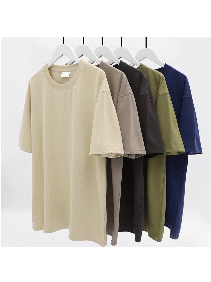 Wholesale custom High Quality plain white 100% cotton T Shirt Heavy Weight Oversized Luxury tshirt for men