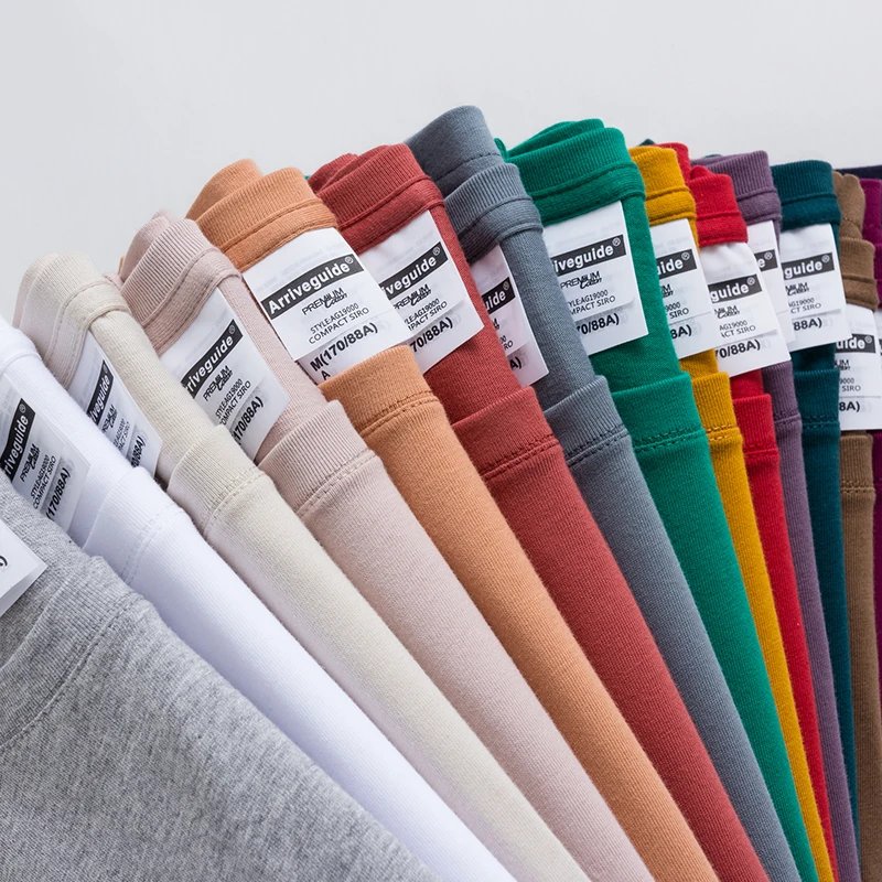 Custom Your Brand Logo DTG Printing Blank 190 GSM Men Tight-knit Siro crew-neck short-sleeved T-shirt Men's T-shirt