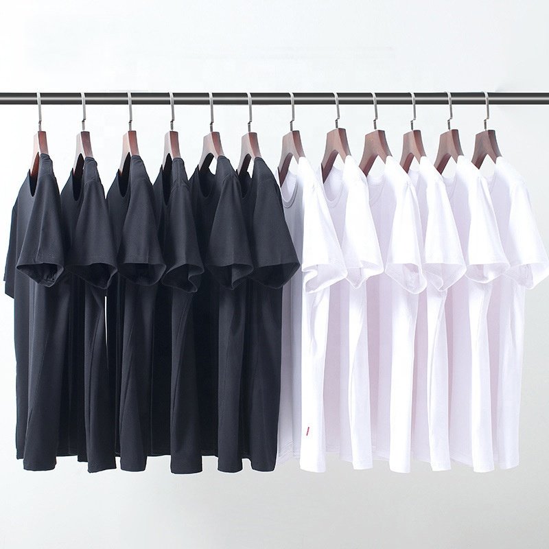 Short Sleeve Men's T-shirt Loose Over Size T Shirt High Street Women's Summer Casual Cotton Plain T Shirts for Men Blank Unisex