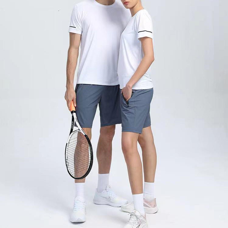 Summer Fashion Badminton Training Unisex Nylon T Shirt High Quality Custom 3m Reflective Printed Short Sleeve Men's T-shirts