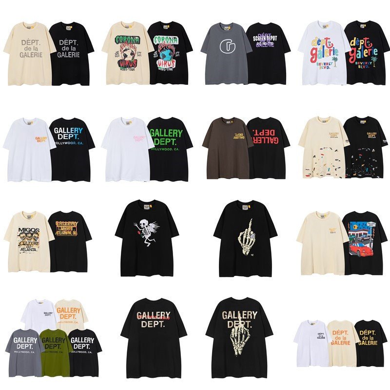 GALLERY Unisex Luxury Designer Custom Hip Hop Cotton Plus Size Men's t Shirt