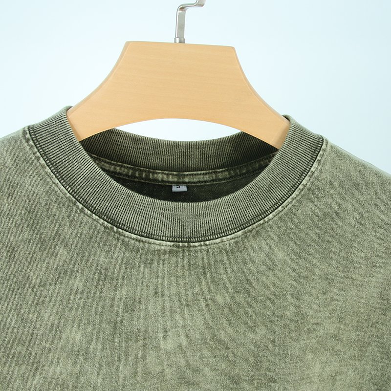 Custom Vintage Graphic Printing Logo Plain High Quality 100%Cotton Acid Washed Faded Men's T-shirts Drop Shoulder T shirts