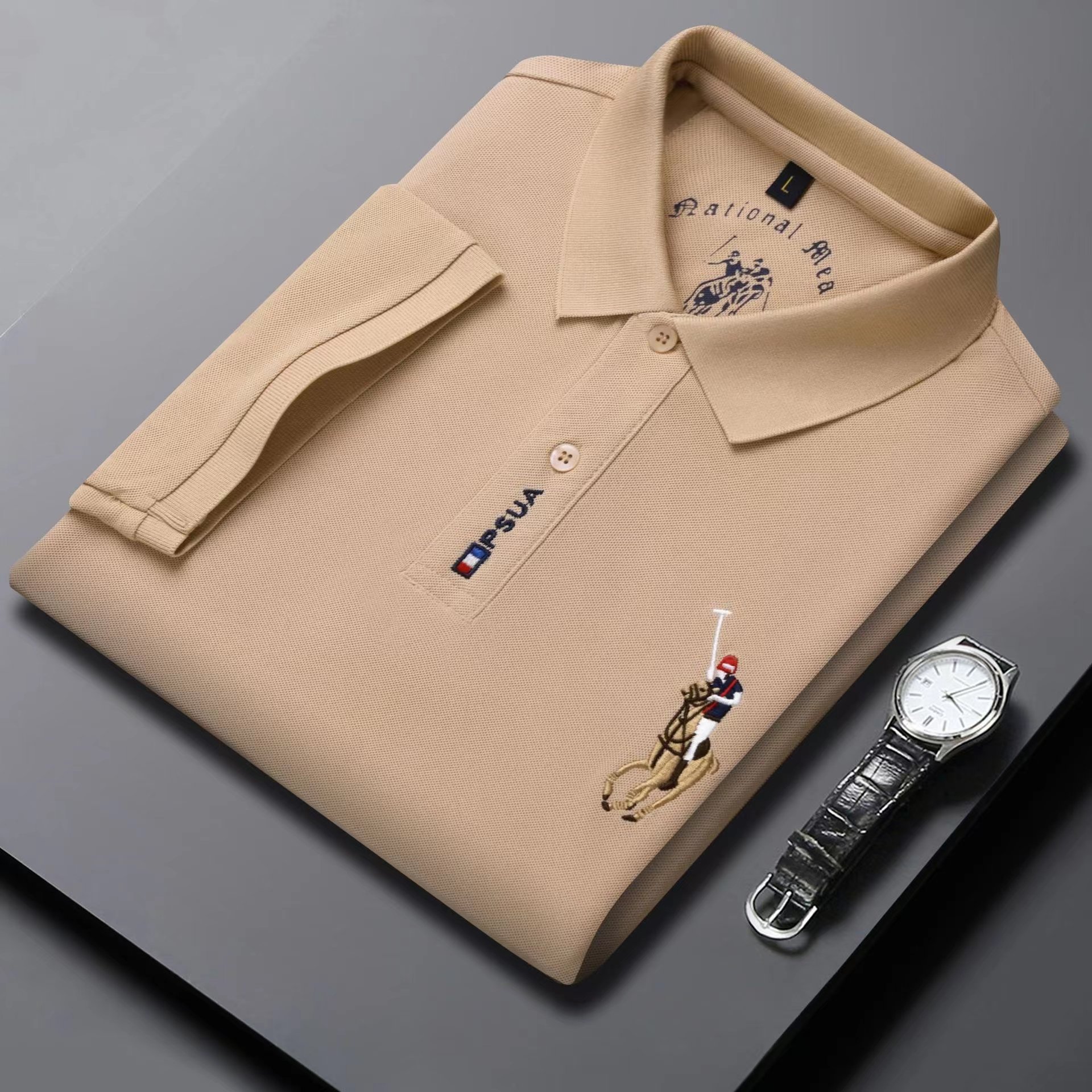 High quality China Factory Cotton Embroidery 100% Cotton Polo Shirts M-4XL Men's Shirts Embroidery Polo T-Shirts