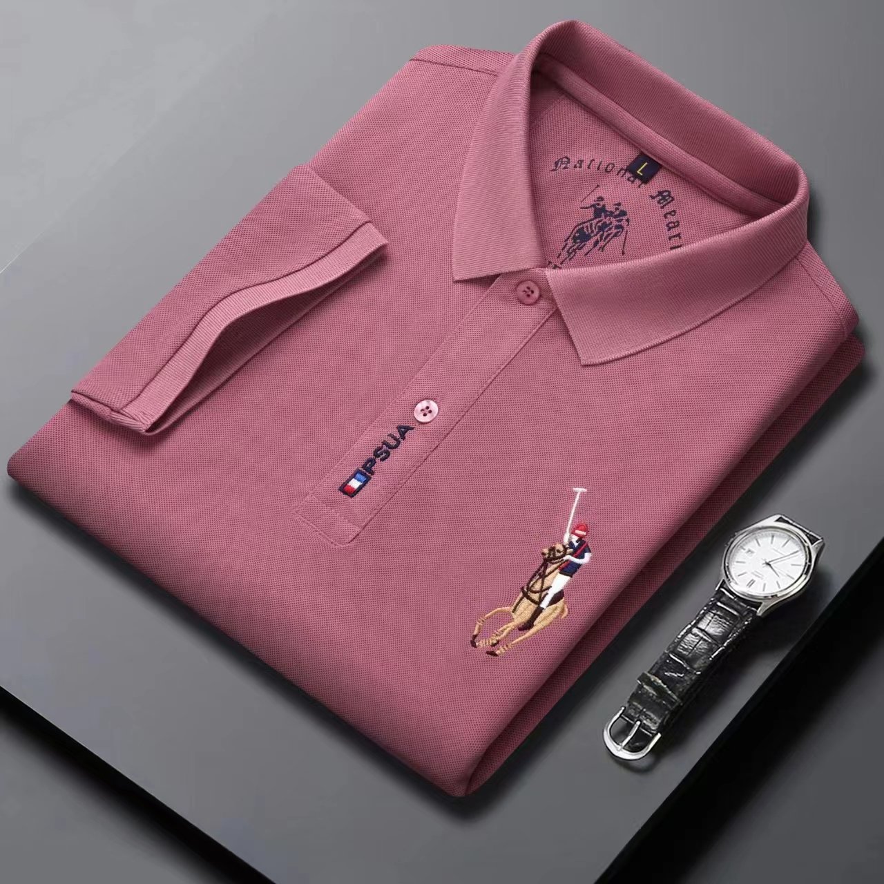 High quality China Factory Cotton Embroidery 100% Cotton Polo Shirts M-4XL Men's Shirts Embroidery Polo T-Shirts