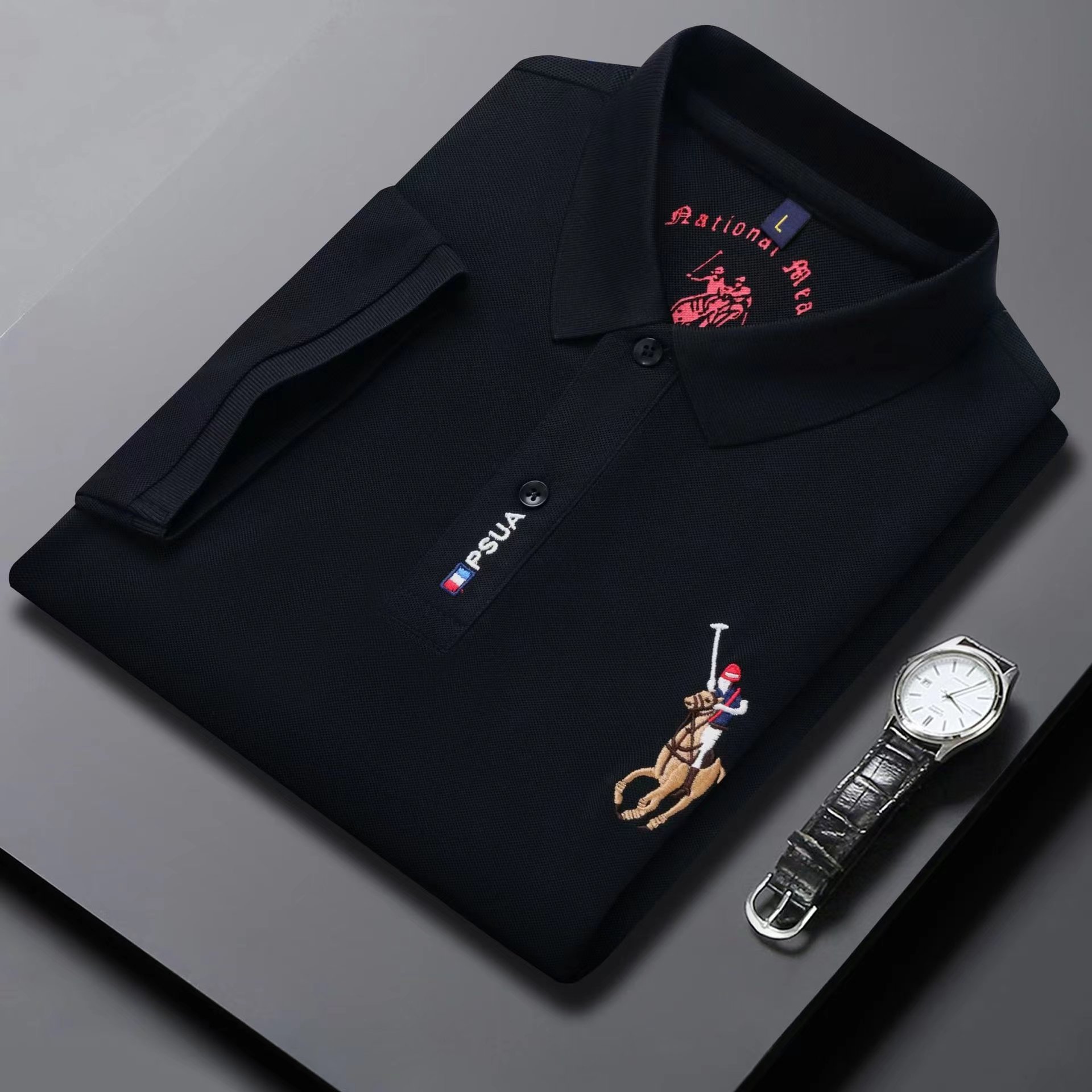 High quality China Factory Cotton Embroidery 100% Cotton Polo Shirts M-4XL Men's Shirts Embroidery Polo T-Shirts