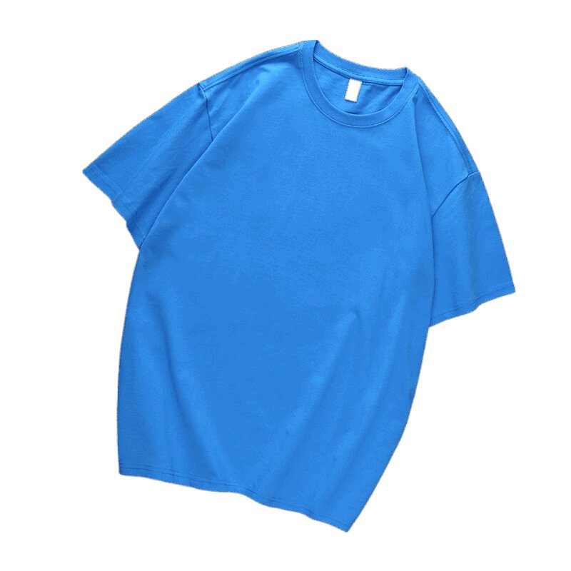 Thick Jersey Heavy Cotton Oversized Blank T shirt Good Cotton Customize Logo Off Shoulder Loose T-shirts For Men