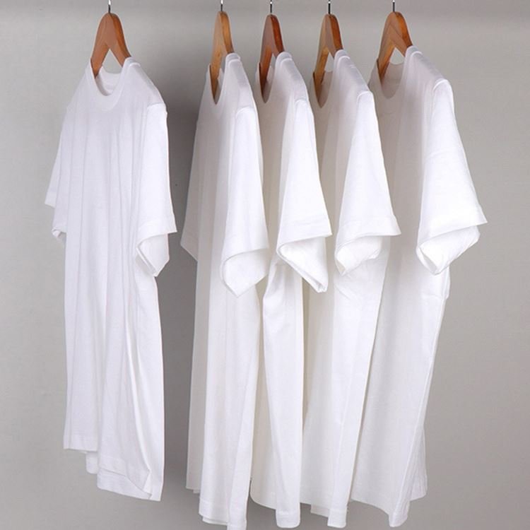 OEM Print Logo High Quality Low MOQ 230 grams 100% Cotton Custom Blank Plain Women's T Shirts Men's T-shirts Plus Size T Shirts