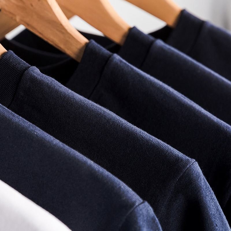 OEM Print Logo High Quality Low MOQ 230 grams 100% Cotton Custom Blank Plain Women's T Shirts Men's T-shirts Plus Size T Shirts
