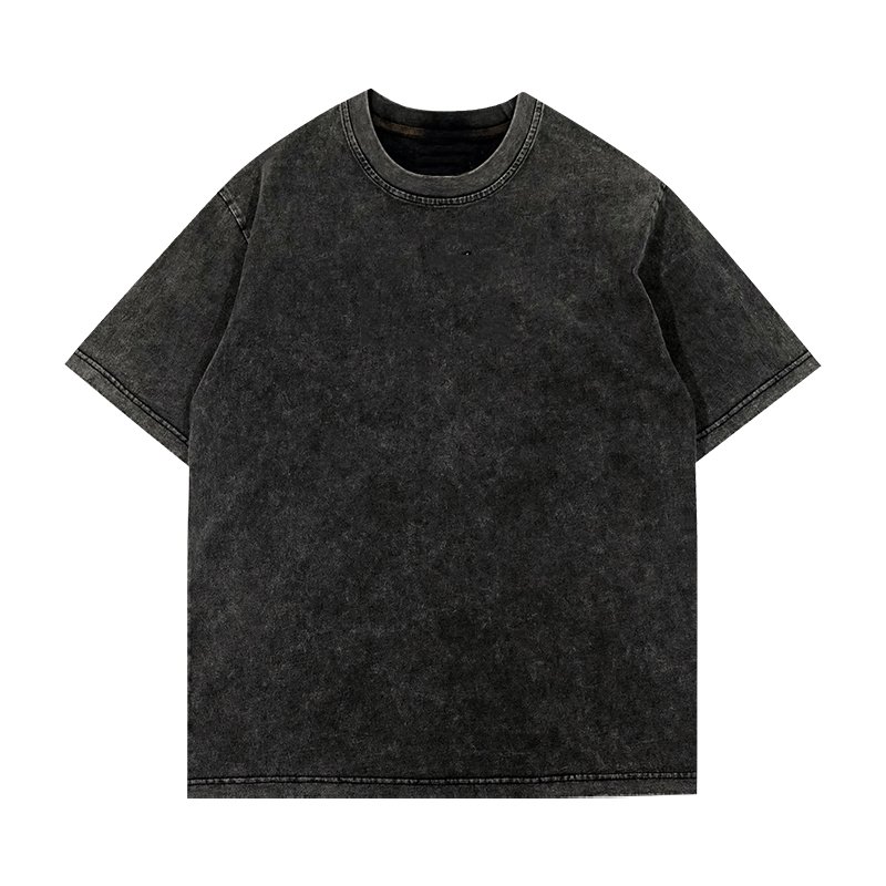 High Quality Anti-wrinkle Silk Screen Printing Plus Size Men's T-shirts Acid Washed Tshirt Vintage t-shirt