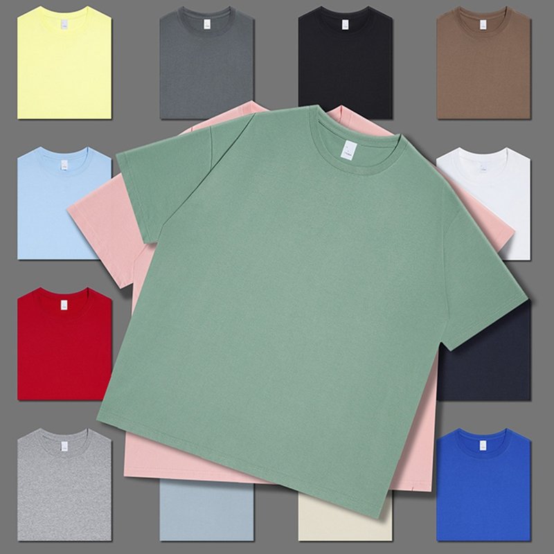 Wholesale Custom Sublimation 250gsm Logo Puff Printed Oversized Graphic 100Cotton Custom Blank Plain Men's Tshirt