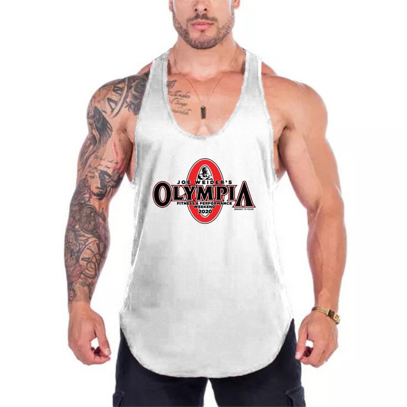 Custom Bodybuilding Muscle Workout Gym Athletic Stringer Men's Tank Tops