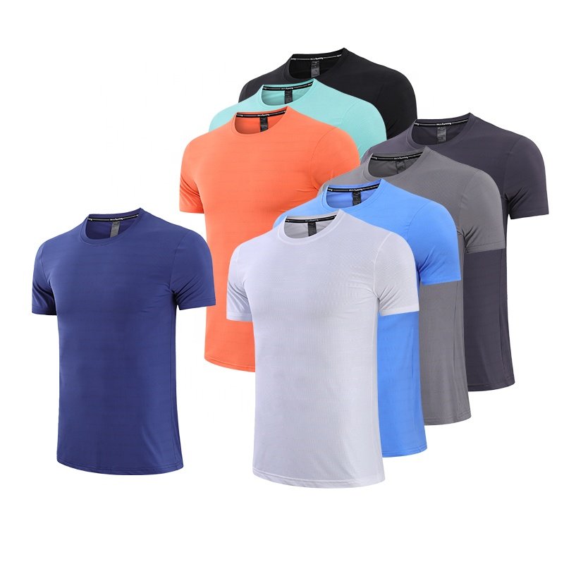 Wholesale Blank Elastic Sportswear Gym Fitness T Shirts for Men