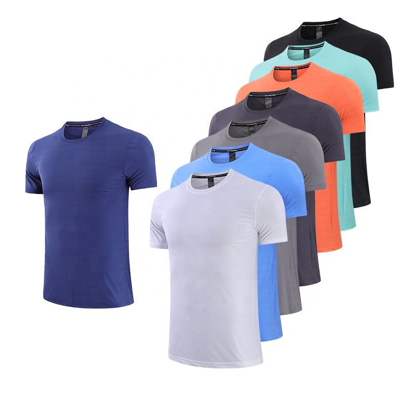 Wholesale Blank Elastic Sportswear Gym Fitness T Shirts for Men