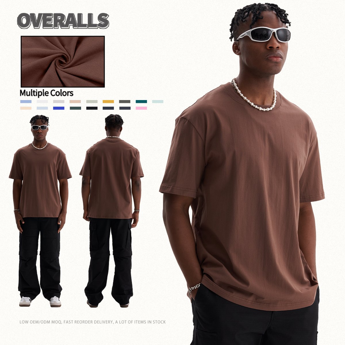 Wholesale High Quality 100% Cotton Heavy Weight Luxury Blank Streetwear Summer Unisex T-Shirts For Casual Wear Men's T-shirts
