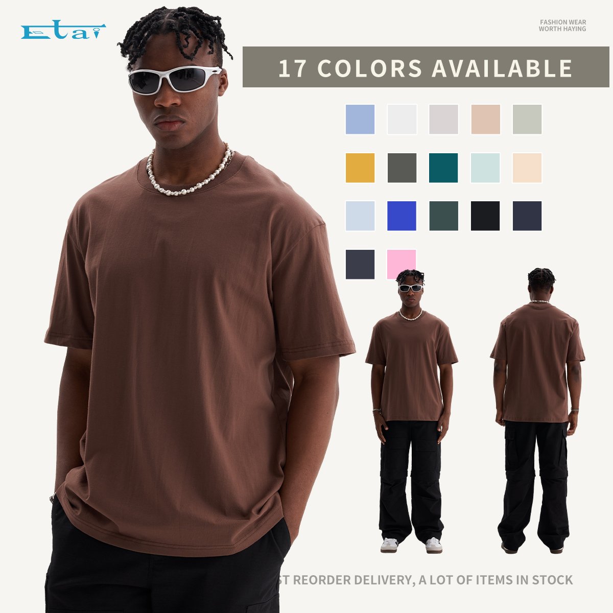 Wholesale High Quality 100% Cotton Heavy Weight Luxury Blank Streetwear Summer Unisex T-Shirts For Casual Wear Men's T-shirts