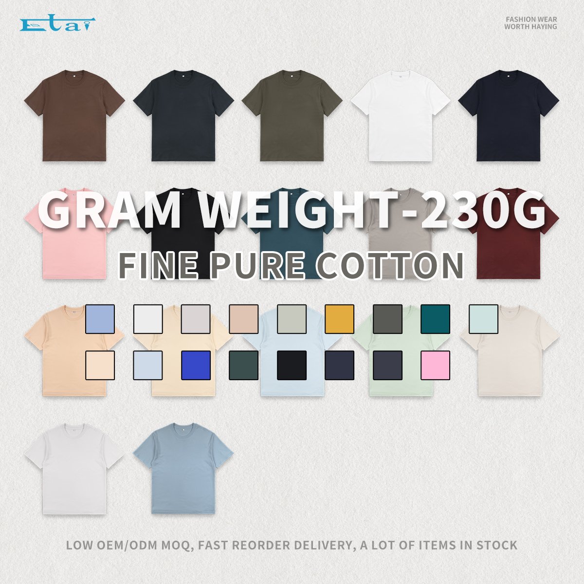 Wholesale High Quality 100% Cotton Heavy Weight Luxury Blank Streetwear Summer Unisex T-Shirts For Casual Wear Men's T-shirts