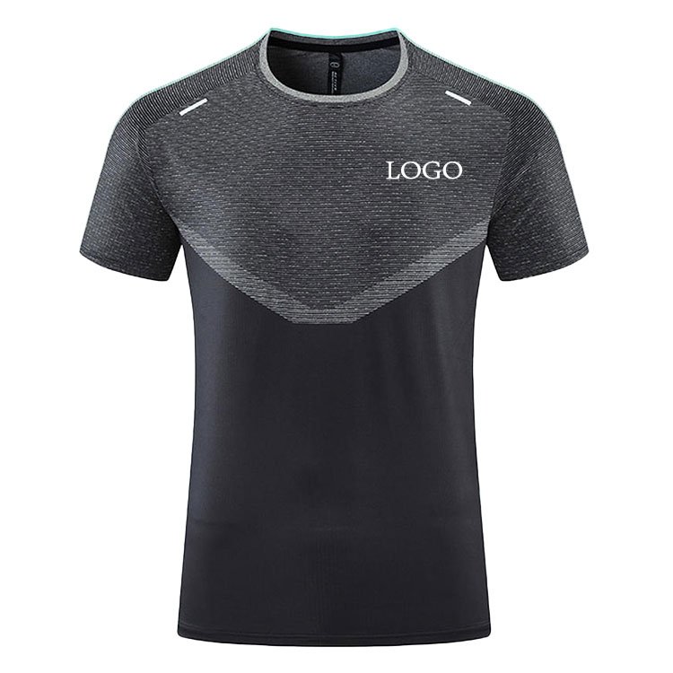 Custom Logo Mens Athletic Fit T-Shirt Men Short Sleeve Sports T Shirt Set Sublimation Muscle Fit Running Tee Shirt