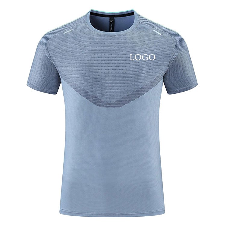 Custom Logo Mens Athletic Fit T-Shirt Men Short Sleeve Sports T Shirt Set Sublimation Muscle Fit Running Tee Shirt