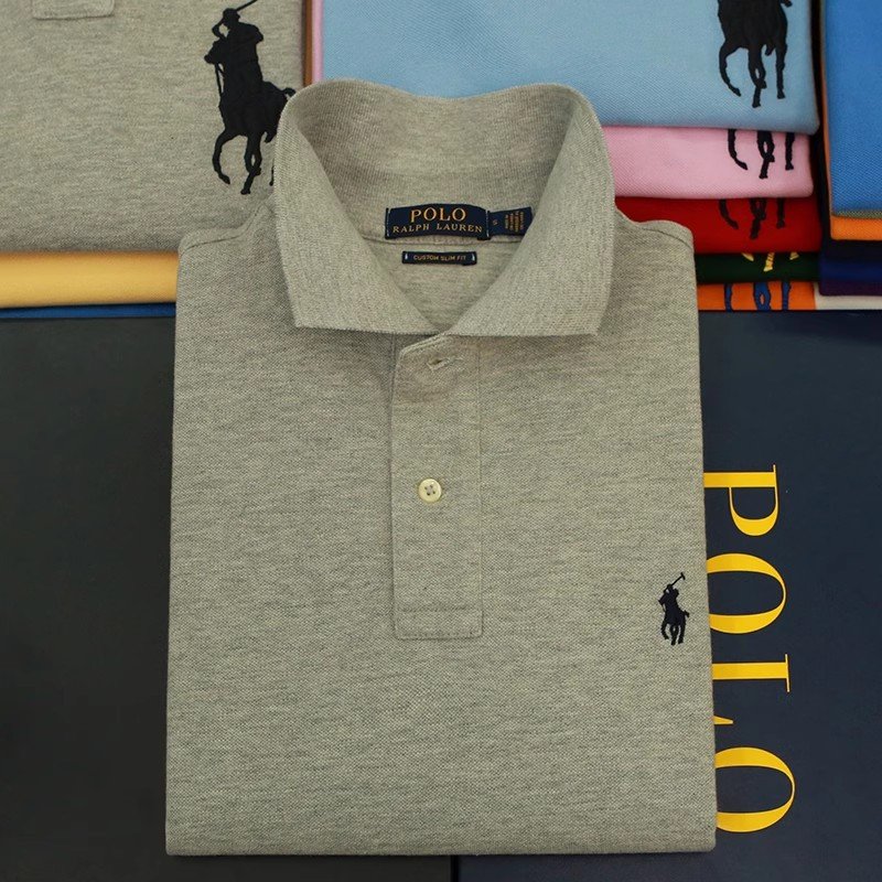Summer New Men's Polo Shirt Business Fashion Casual Polo Collar T-shirt Polo Shirt Men's T-shirt