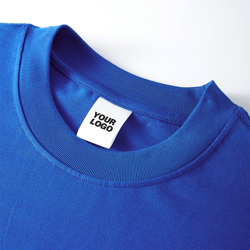 HIC 2024 custom 305G 100%cotton heavy dropped shoulder solid color T-shirt short sleeve street oversize men's T-shirts