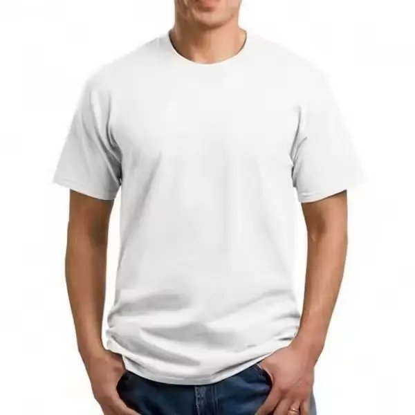 Wholesale Pro Club Men's T-Shirts Blank Customized T-Shirts Heavyweight White Cotton Men's T-Shirts