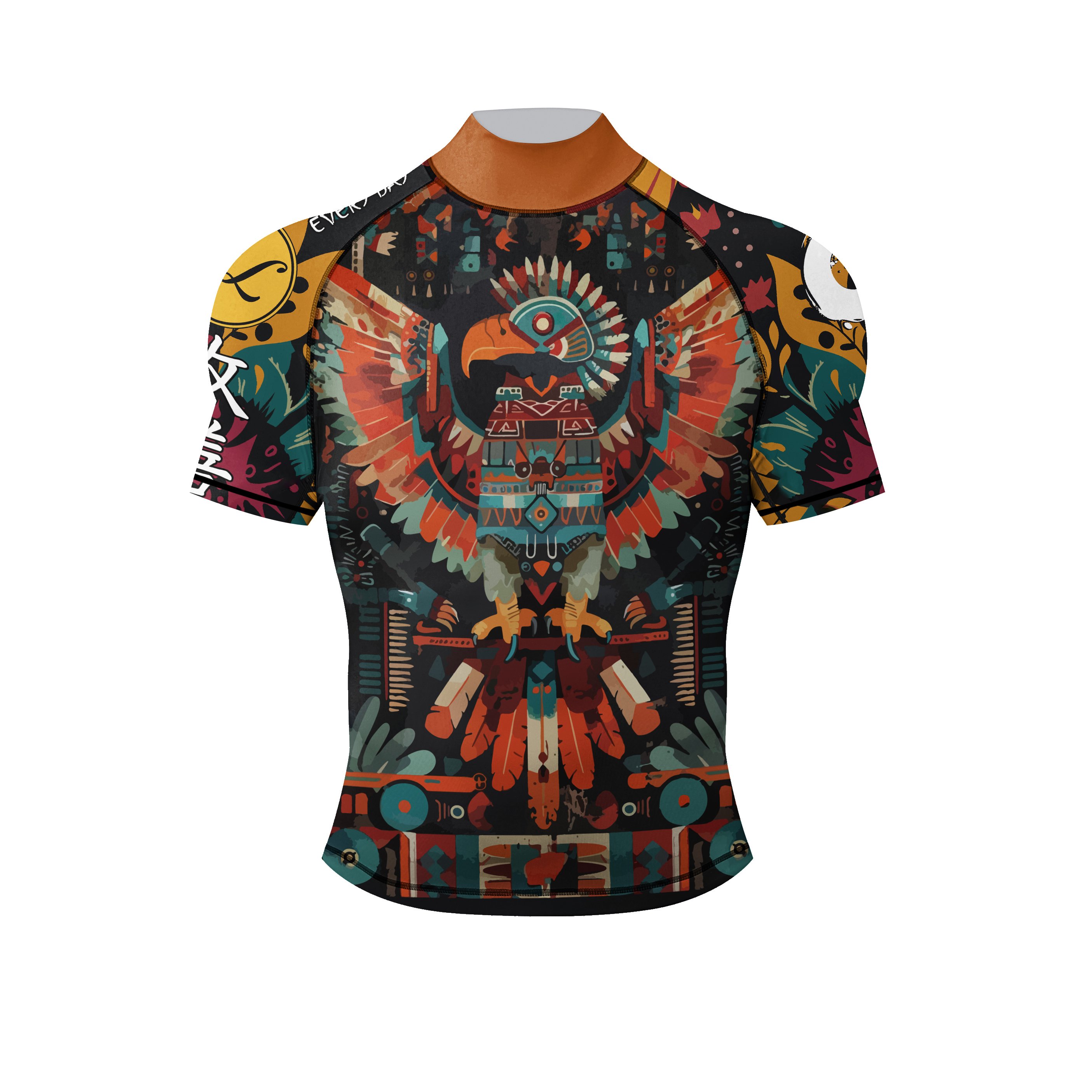 Cody Lundin short sleeve polyester men's superhero spiderman sublimation printing t-shirts gym wear compression rash guard