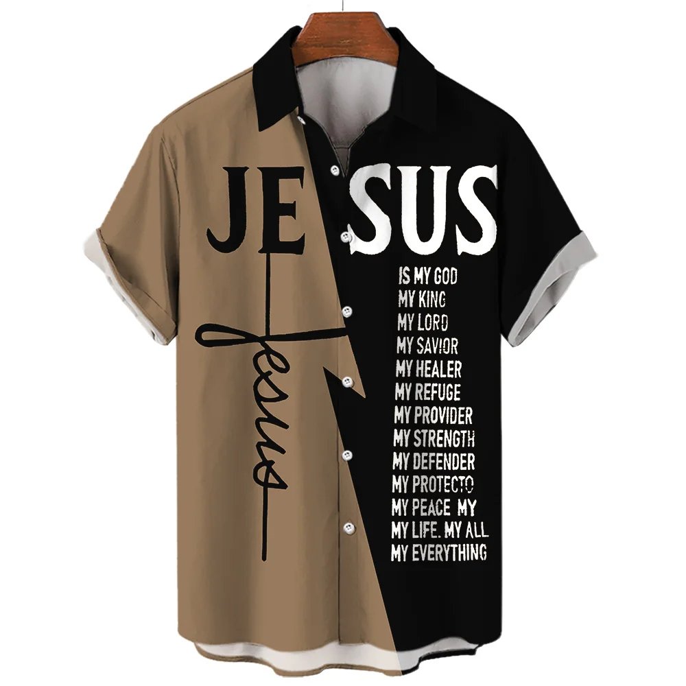 Crusades Shirt For Men 2024 Fashion Men's Polo Top Short Sleeved Casual T-shirt 3d Print Hawaiian Shirt Oversized Men's Clothing