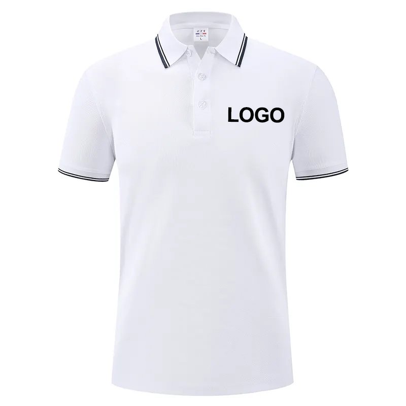 2023 latest Design fit different color collar Men's breathable polyester custom boys t-shirts&polo shirts