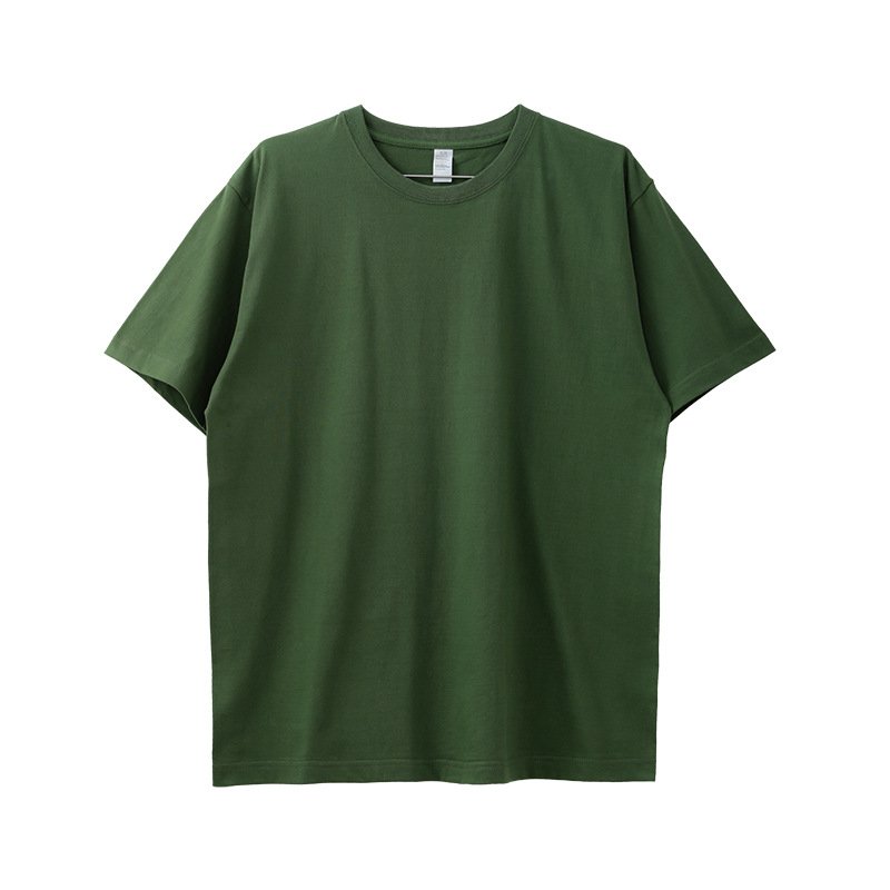 Wholesale 100% Cotton 250GSM Custom Logo Unisex Blank T-Shirt White Printing Plain Men'S T-Shirts