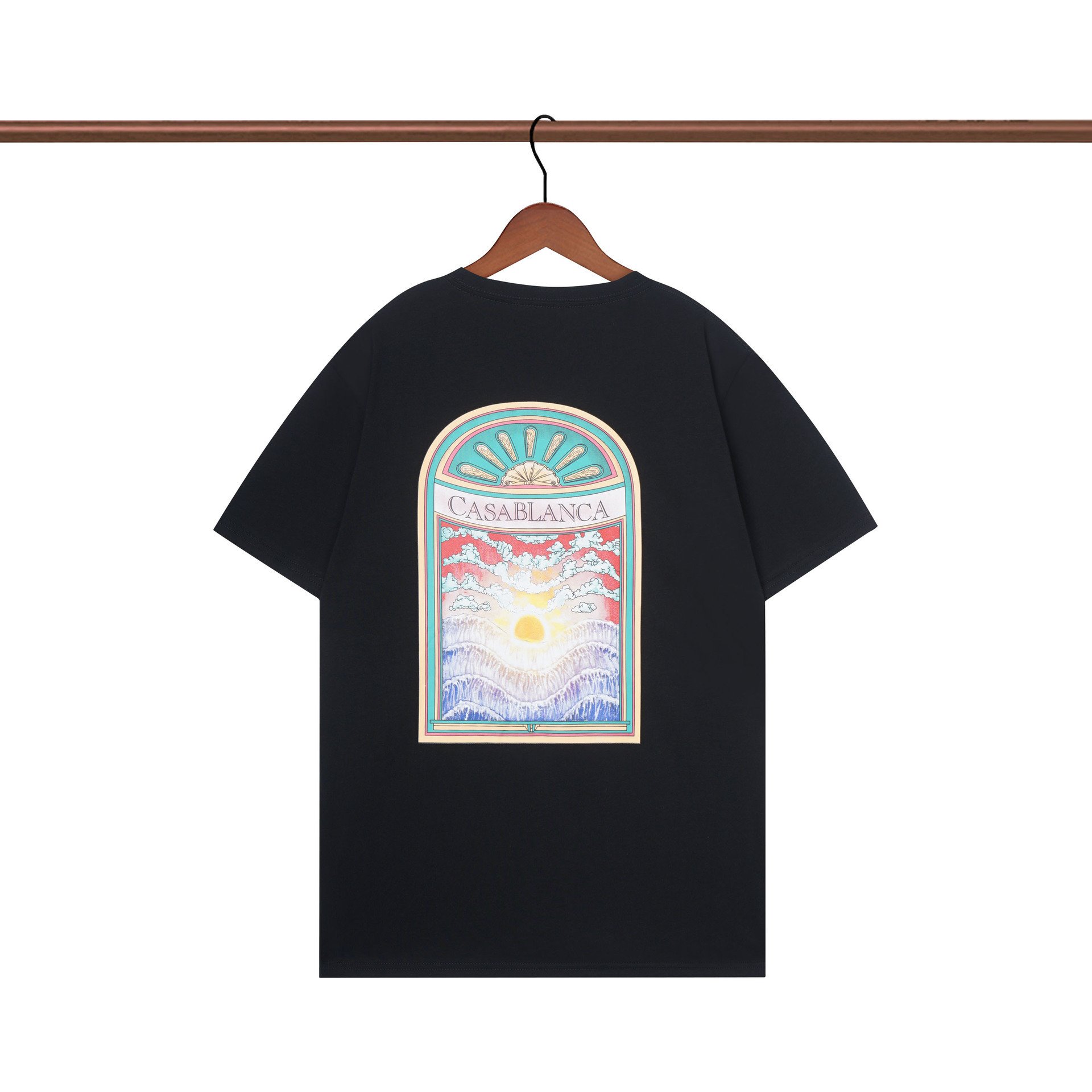 Customized wholesale of high-quality cotton oversized men's T-shirts with printed patterns, high-quality pure cotton T-shirts