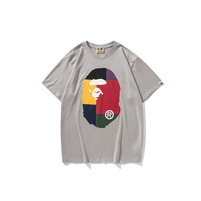 FENGFAN 2024 Top Quality Fashion Designer Bapees T-shirt Men's T-shirts Loose Printed Ape Tee Shirts T-shirt Streetwear