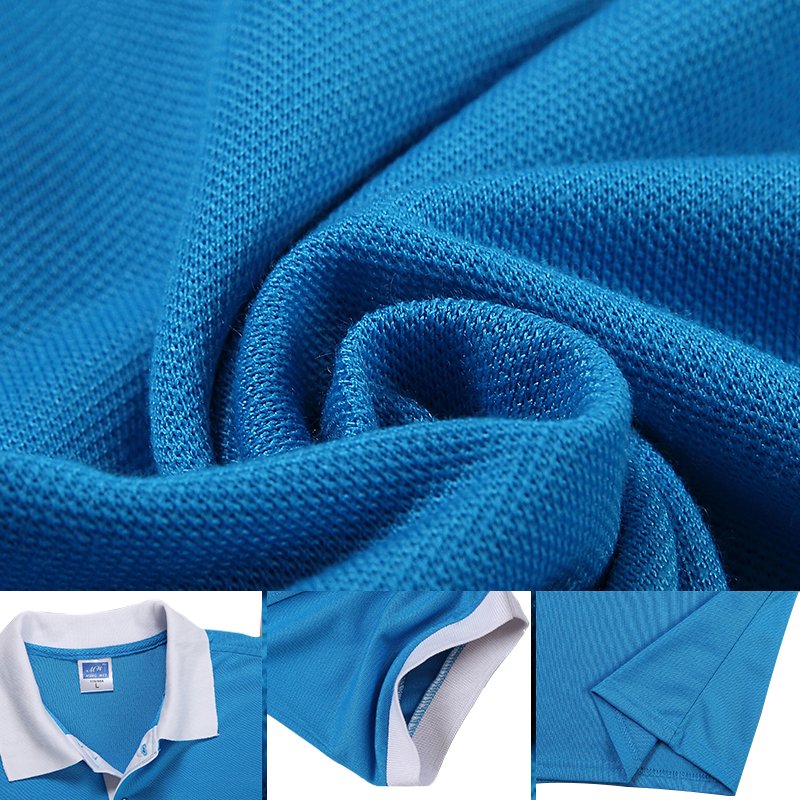 Men's Polo short sleeve casual Solid Color Custom Embroidered Pullover T-shirt