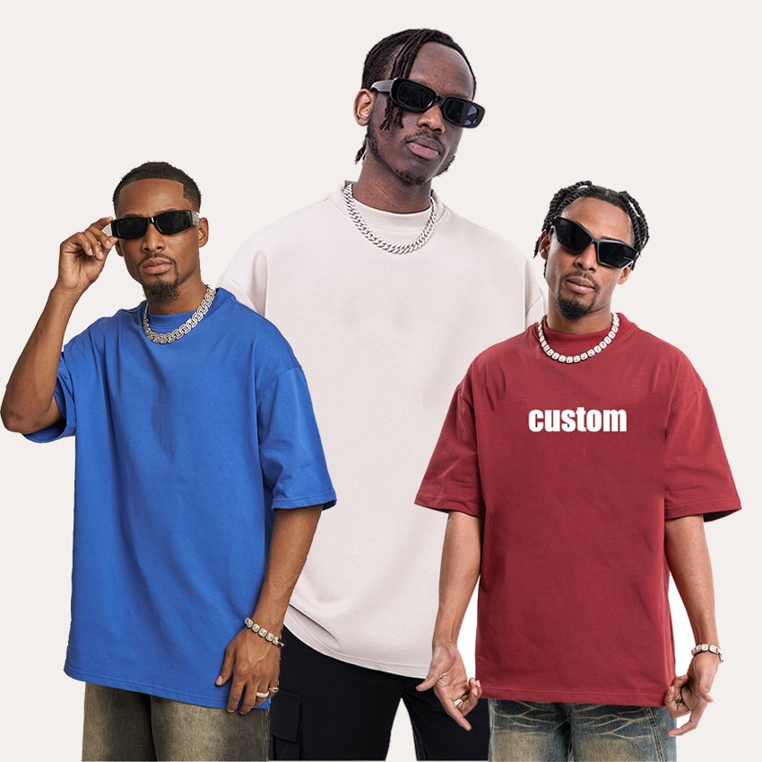 new design luxury quality cotton loose fit little drop shoulder brand blank men t shirt oversized streetwear
