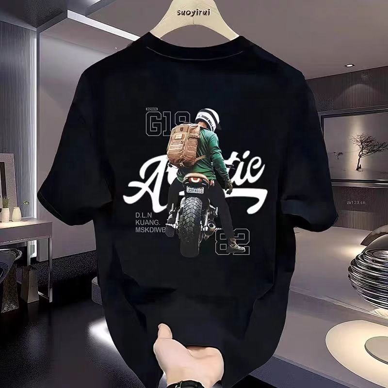 Wholesale versatile high-quality cotton unisex summer t-shirt men's t-shirt plus size men's t-shirt