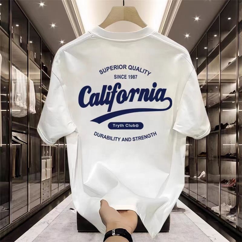 Wholesale versatile high-quality cotton unisex summer t-shirt men's t-shirt plus size men's t-shirt