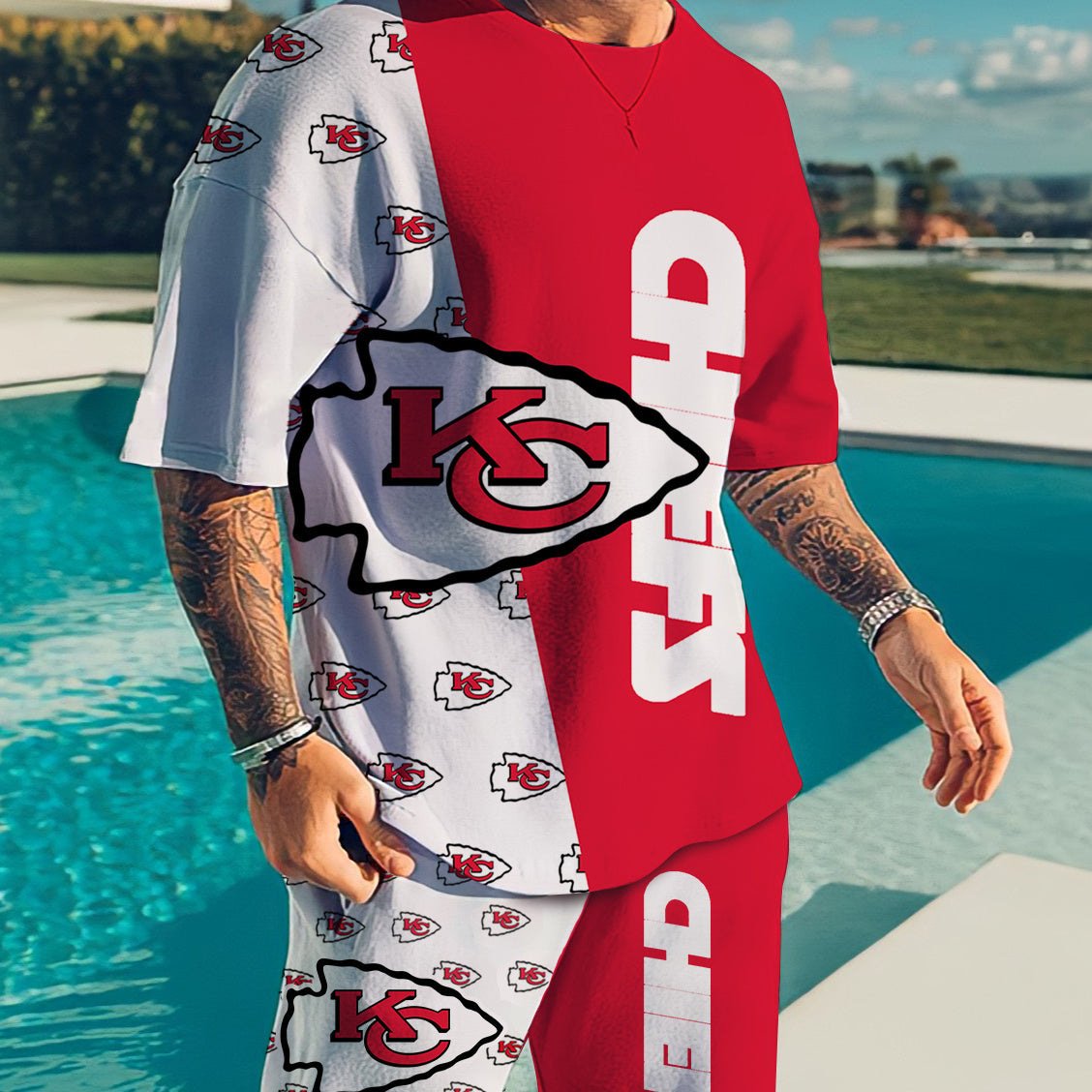 NEW FASHION America Football Teams 3d digital Printed Men's T-shirts Shorts Breathable Sports Men's T-shirts Suits