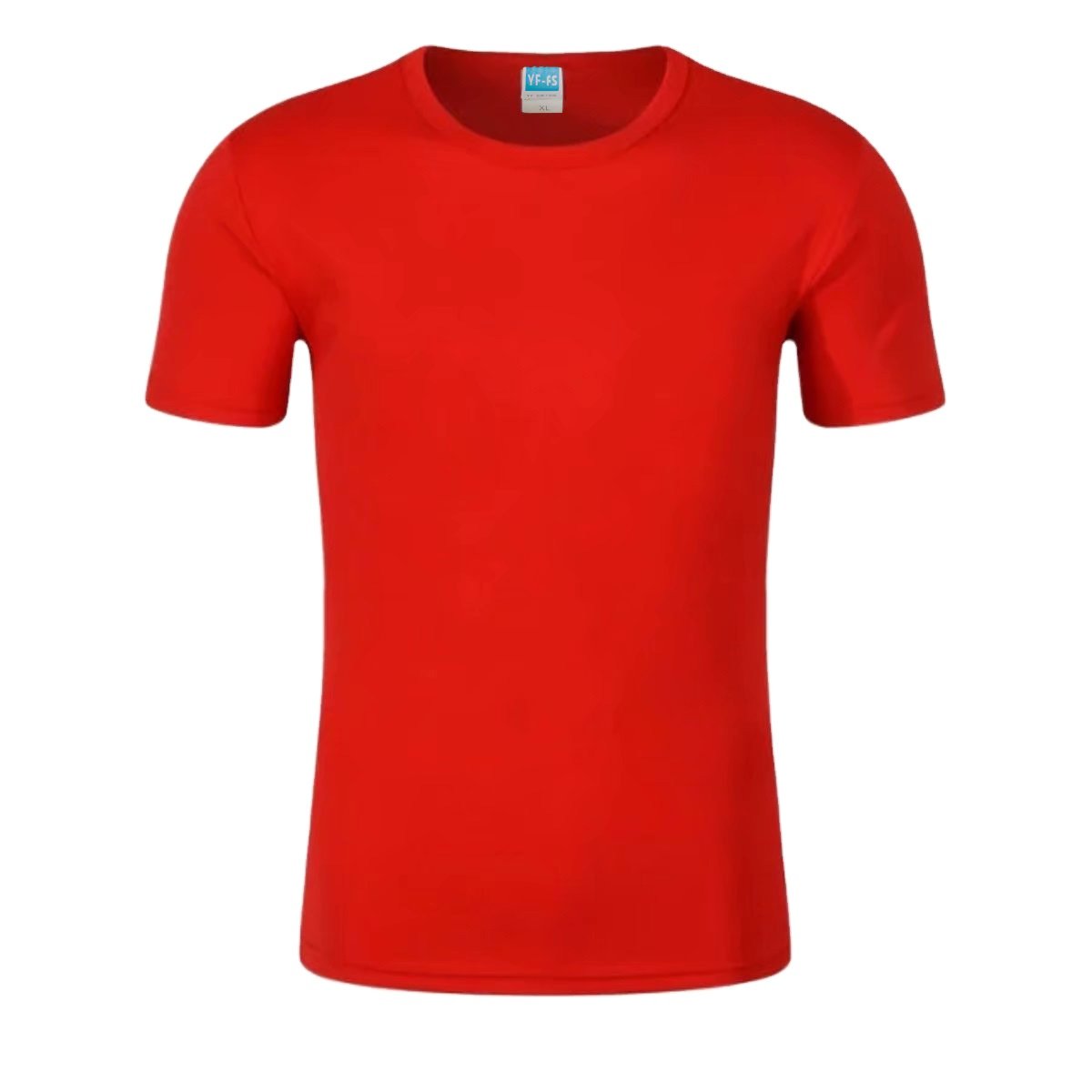 Wholesale stock Cheap Quick Dry 100% Polyester Plain Blank Men's T-shirt Custom Logo Printed Logo Custom Men T Shirts