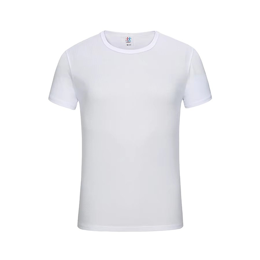 Wholesale stock Cheap Quick Dry 100% Polyester Plain Blank Men's T-shirt Custom Logo Printed Logo Custom Men T Shirts
