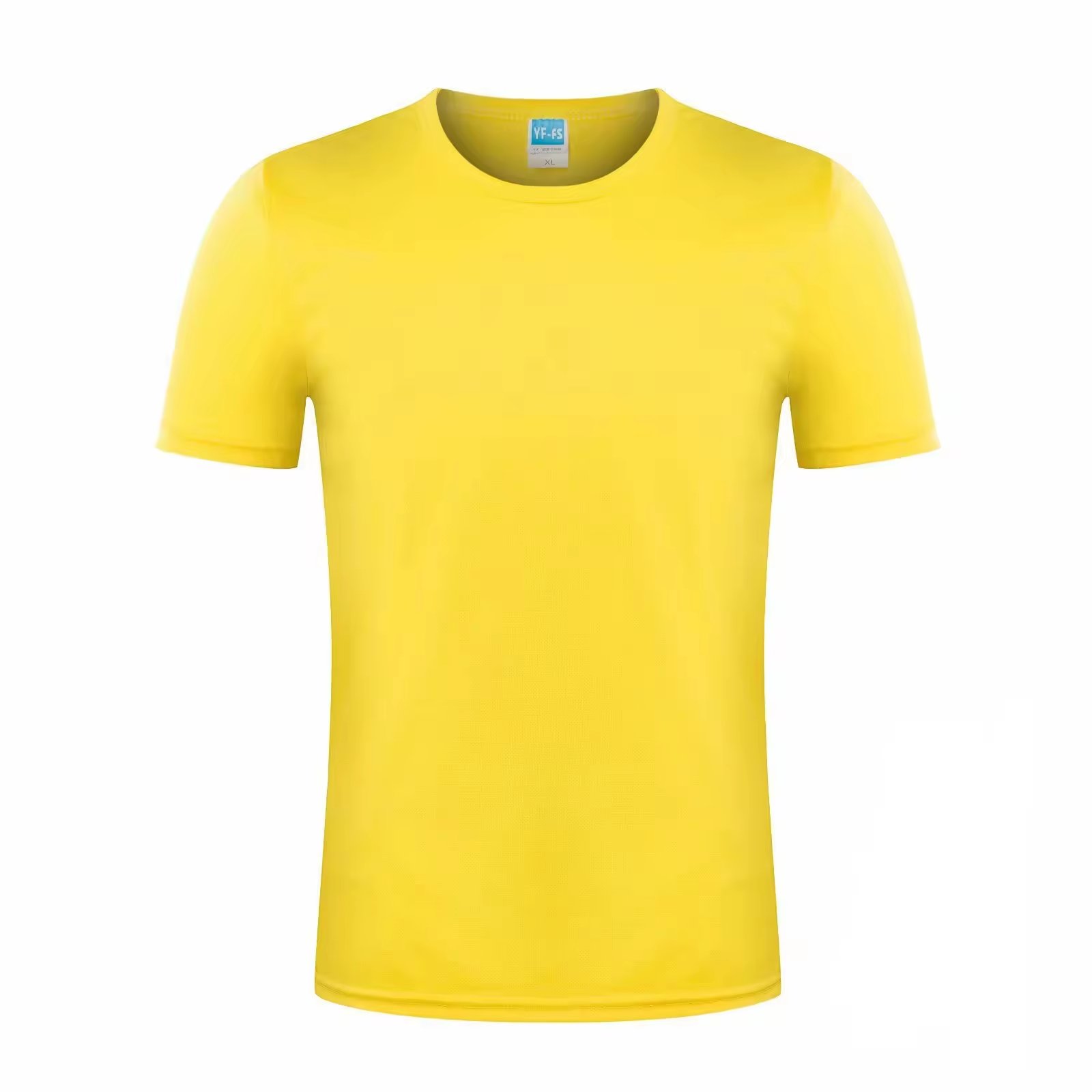 Wholesale stock Cheap Quick Dry 100% Polyester Plain Blank Men's T-shirt Custom Logo Printed Logo Custom Men T Shirts